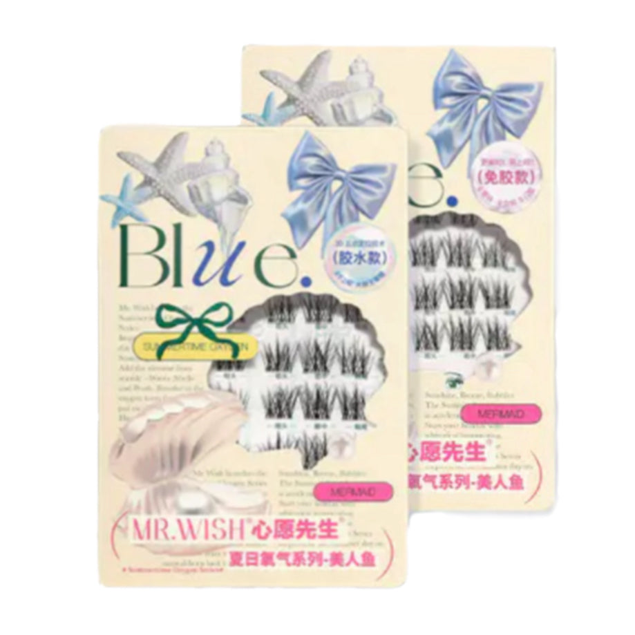 【新品免胶】MR.WISH心愿先生|夏日氧气系列美人鱼免胶假睫毛Glue-free Segmented Single Cluster Eyelash