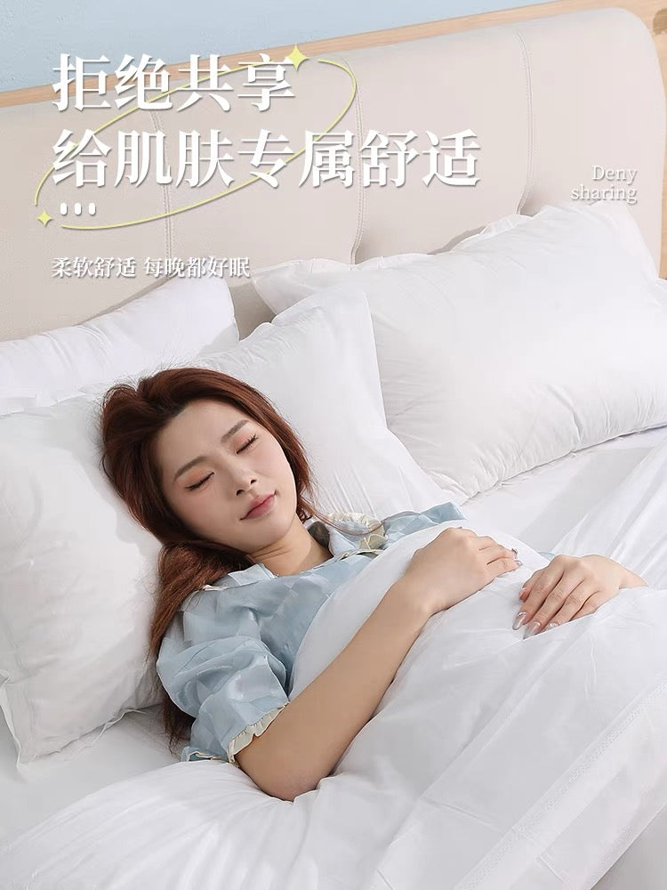 一次性旅行套装床单双人四件套 4PCS Disposable Bedding Set for Travel