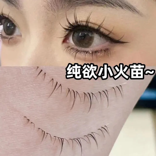 【一片式】兔奶奶｜下睫毛小火苗假睫毛透明细梗LIGHT LASHES 5 PAIRS