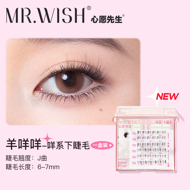 MR.WISH心愿先生｜ 咩系下睫毛/双面替换装 Segmented Single Cluster Eyelashes